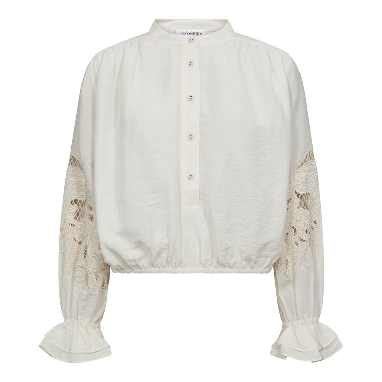 Co'Couture Stina Emb Blouse - Off White