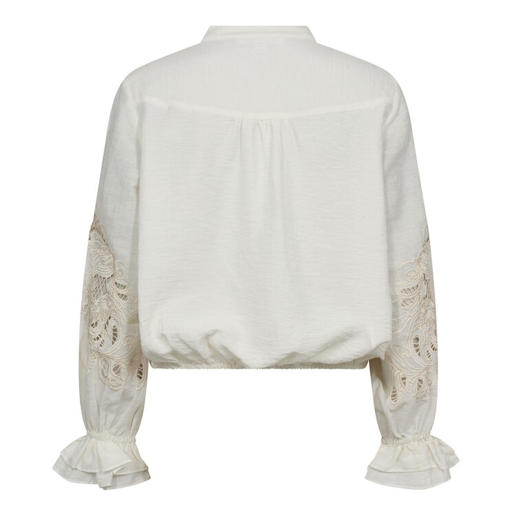 Co'Couture Stina Emb Blouse - Off White