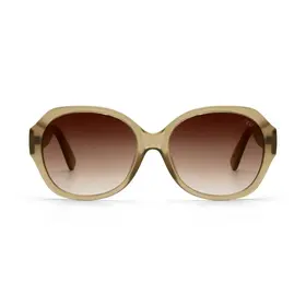 Ikki Ikki zonnebril 85-3 - Transparant Taupe - Gradient Brown