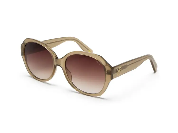 Ikki Ikki zonnebril 85-3 - Transparant Taupe - Gradient Brown