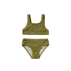 Salted Stories Glitter Crinkle Bikini - Iguana