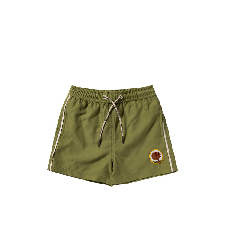 Salted Stories Solid Swim Shorts - Iguana