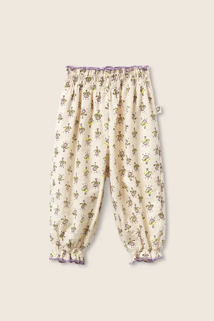Cozmo Pants Lina Indiana Flower Print Pants - Lavender