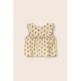 Cozmo Blouse Ari Indiana Flower Print Baby Blouse - Lavender