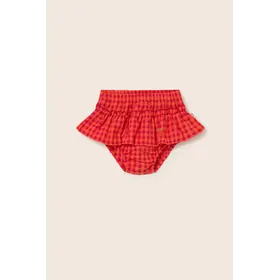 Cozmo Bloomers Coral Gingham Cotton - Tomato Gingham