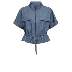 Co'Couture Elly Vest - Dusty Blue