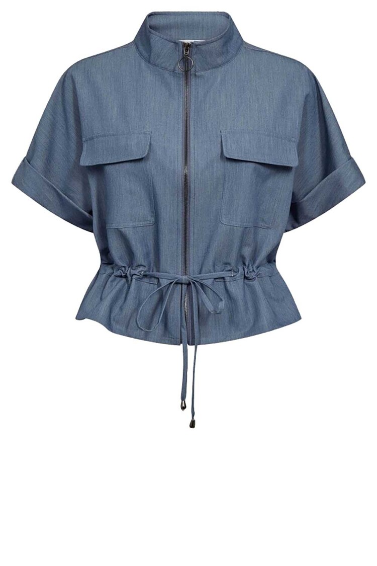 Co'Couture Elly Vest - Dusty Blue