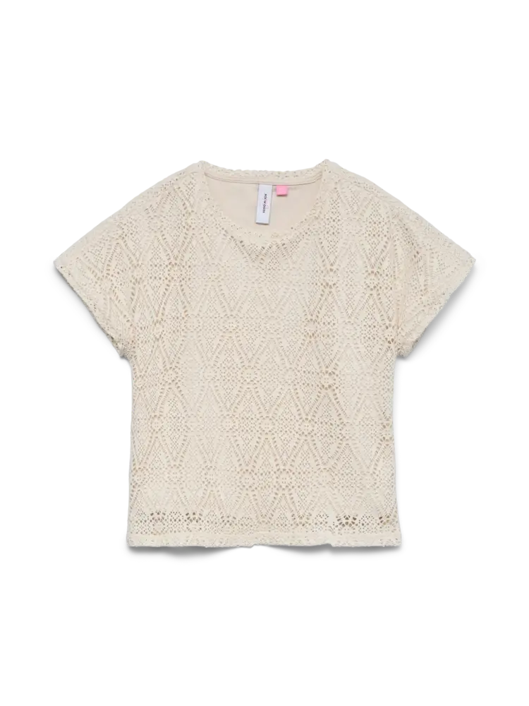 Bestseller Girl Maya Ava SS Top - Birch