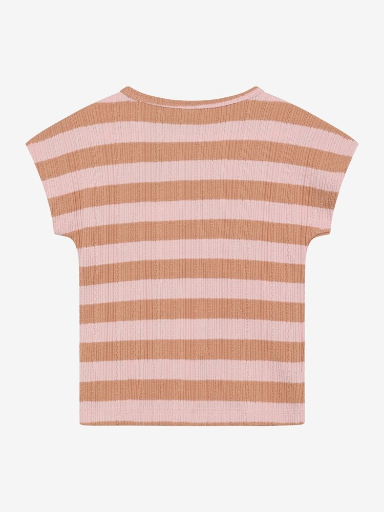 Daily7 Tshirt Fancy Stripe - Silver Pink
