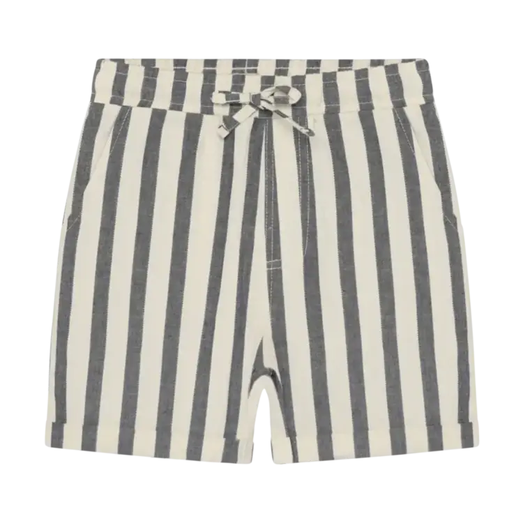 Daily7 Cotton Stripe Shorts - Thunderstorm
