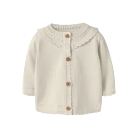 Lil'Atelier Baby Hao LS Knit - Coconut Milk