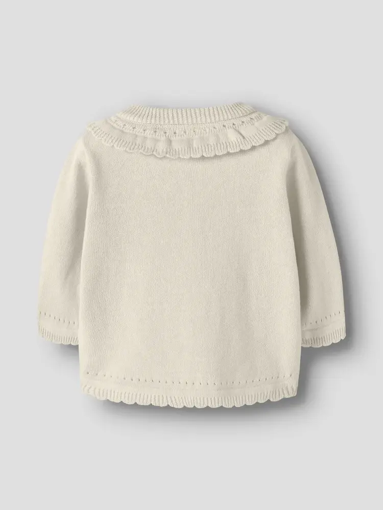 Lil'Atelier Baby Hao LS Knit - Coconut Milk