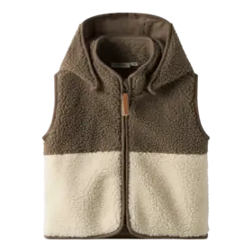 Lil'Atelier Lajo Loose Vest - Turtledove/Shitake