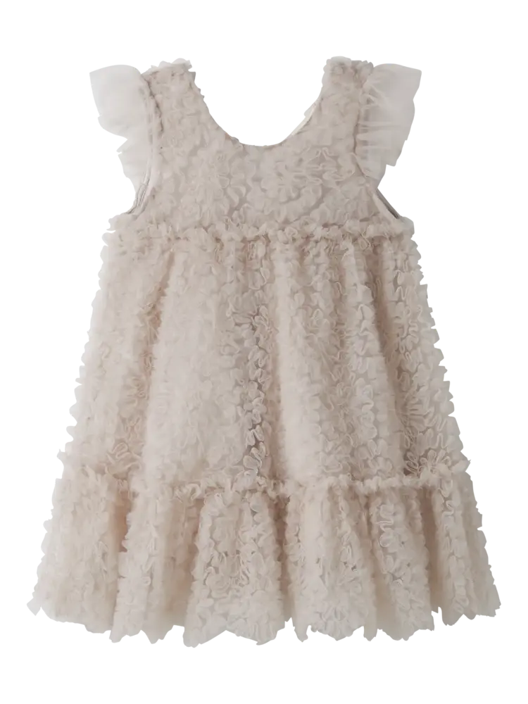 Lil'Atelier Fauna Tulle Dress - Pumice Stone