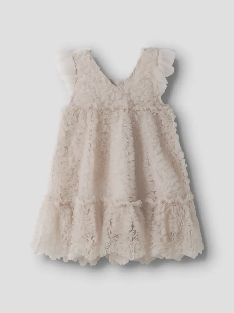 Lil'Atelier Fauna Tulle Dress - Pumice Stone