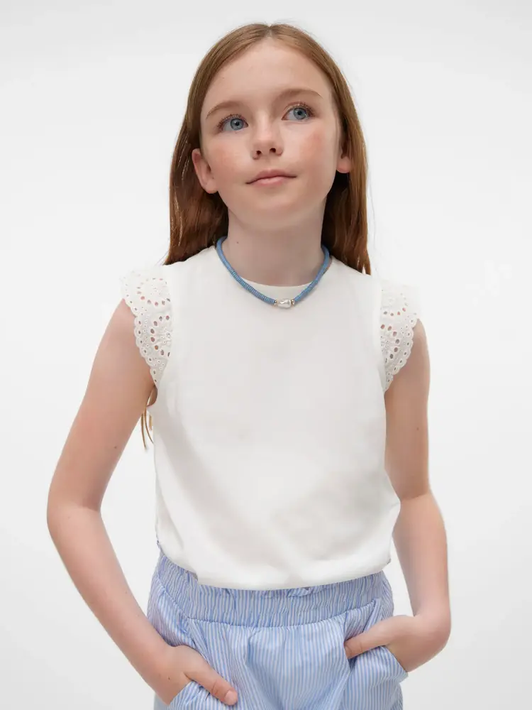 Bestseller Girl Emily Gathering Top - Snow White