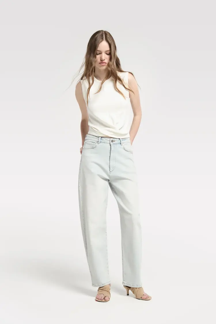 Homage Bella Baggy Jeans - Sun Bleached