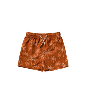 Salted Stories Palms Swim Shorts - Bombay Brown