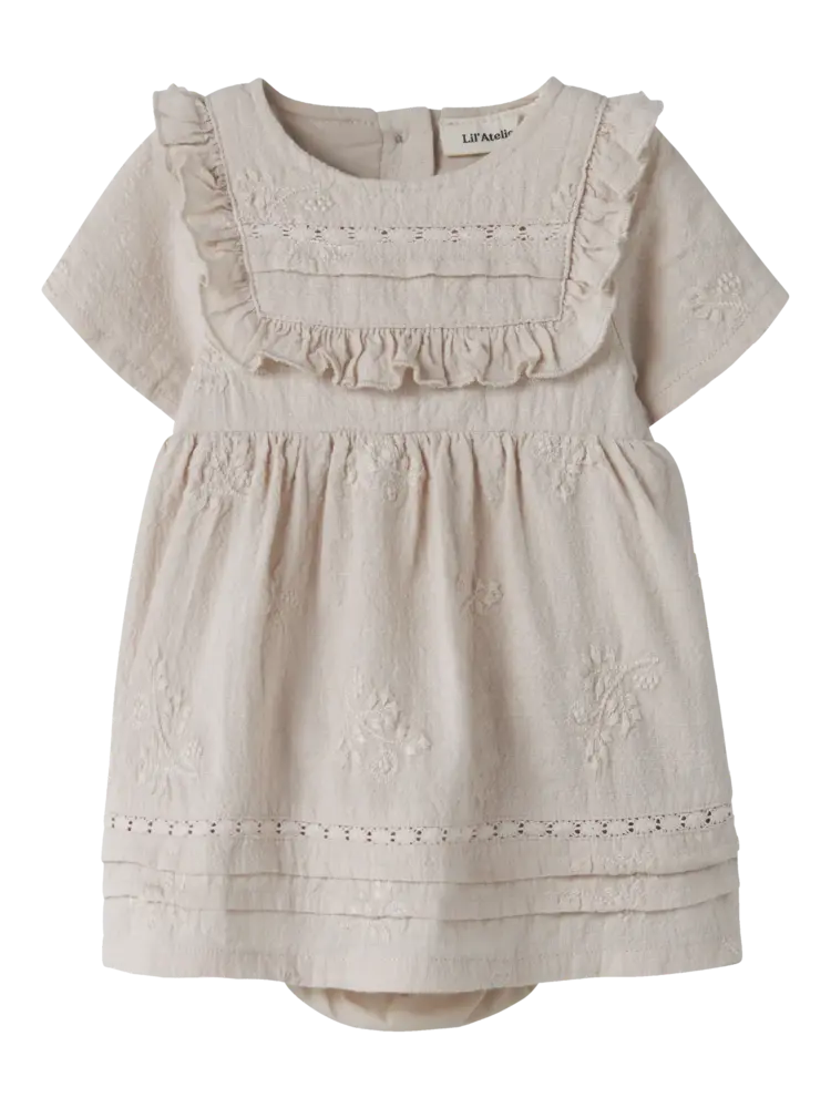 Lil'Atelier Baby Feronia Body Dress - Pumice Stone