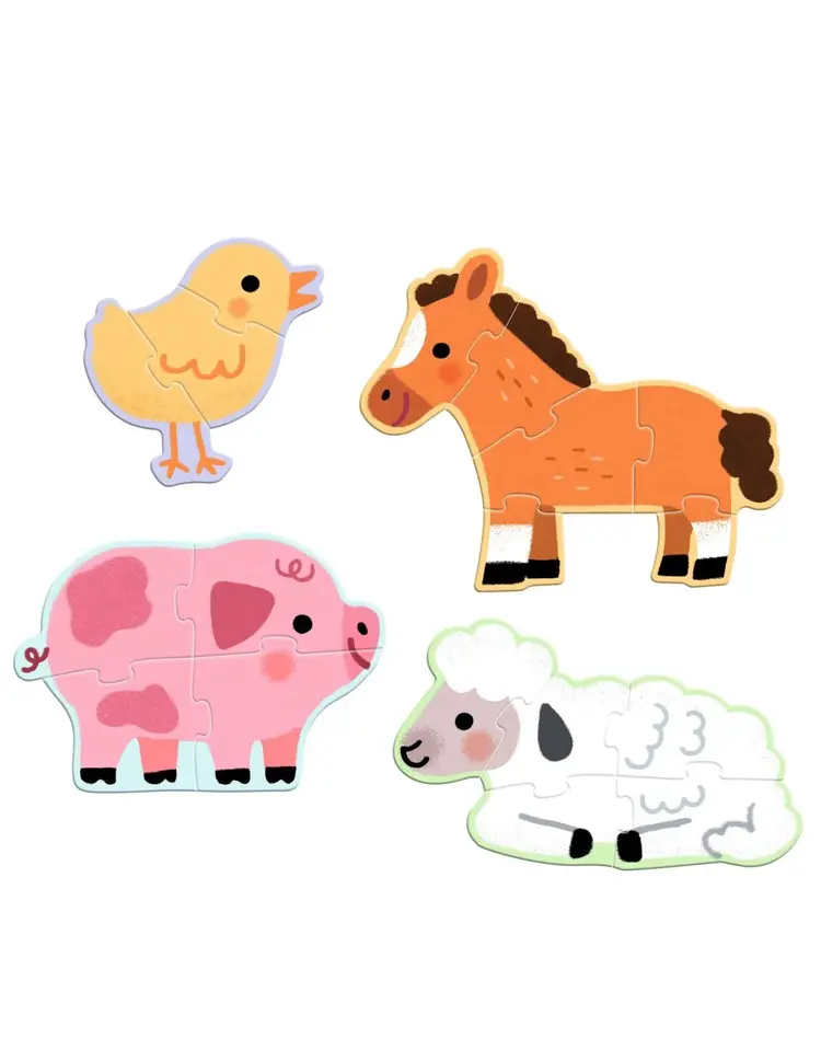 Djeco Puzzle - Op de boerderij