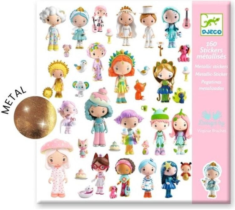 Djeco Metallic stickers - De kleine wereld van Tinyly
