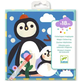 Djeco Magisch inkleuren - Kiekeboe! Dierenbaby's van over de hele wereld