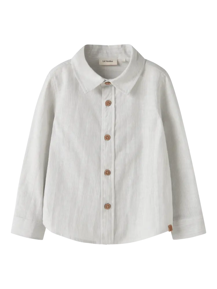 Lil'Atelier Jesper LS Shirt - Gray Dawn