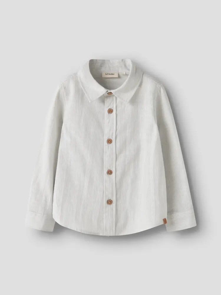 Lil'Atelier Jesper LS Shirt - Gray Dawn