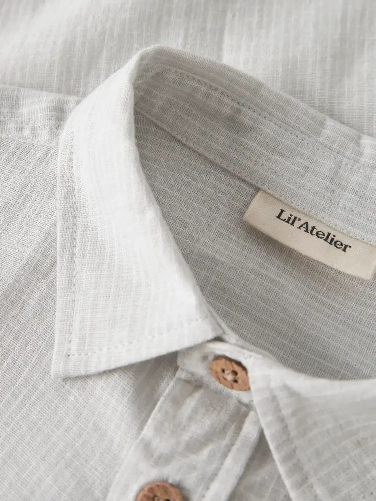 Lil'Atelier Jesper LS Shirt - Gray Dawn
