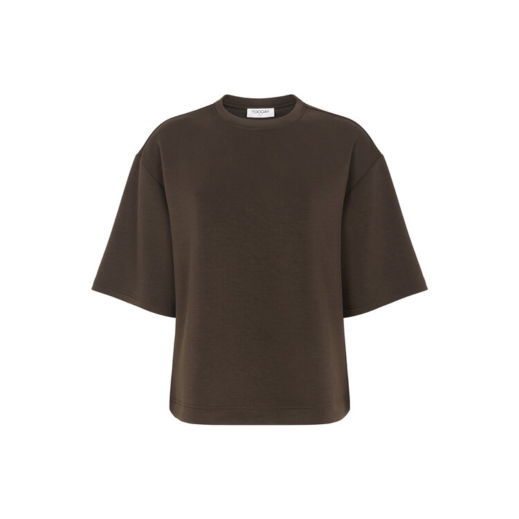 Tooday azra boxy T-shirt - Bitter Chocolate