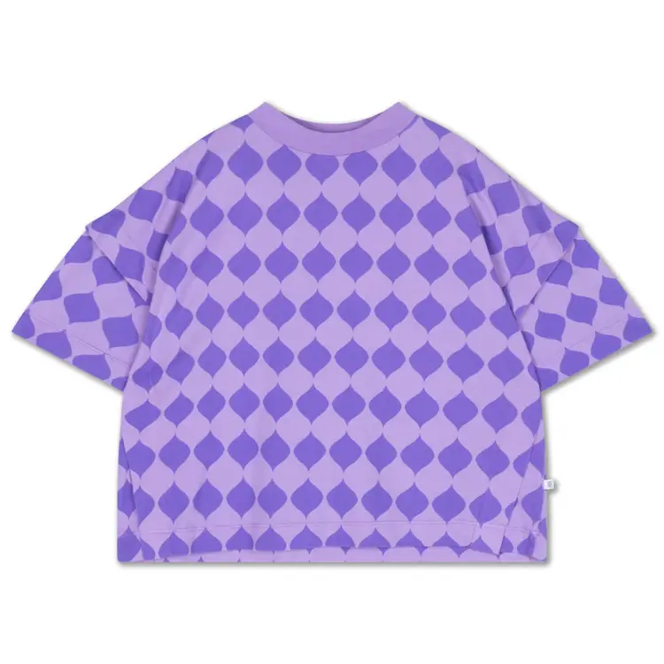 Repose Folded Pleat Tee - Soft Harlequin