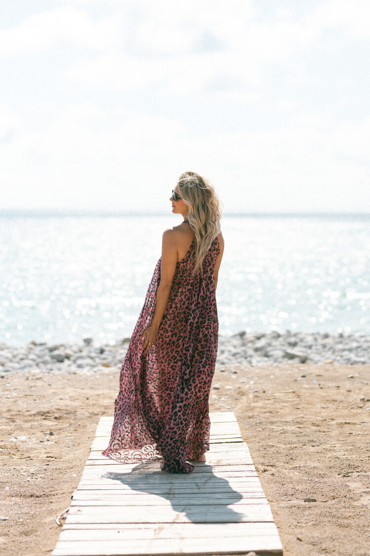 Bolina Island Sueno Dress - Pink Leopard