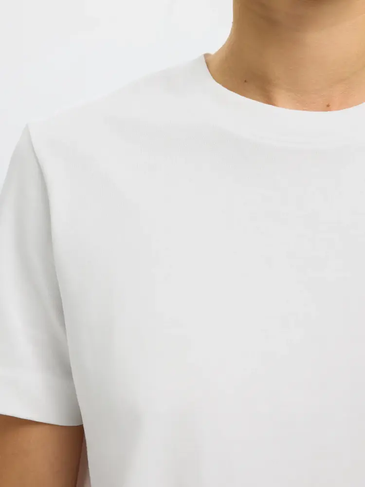 Selected Essential Boxy Tee - Bright White