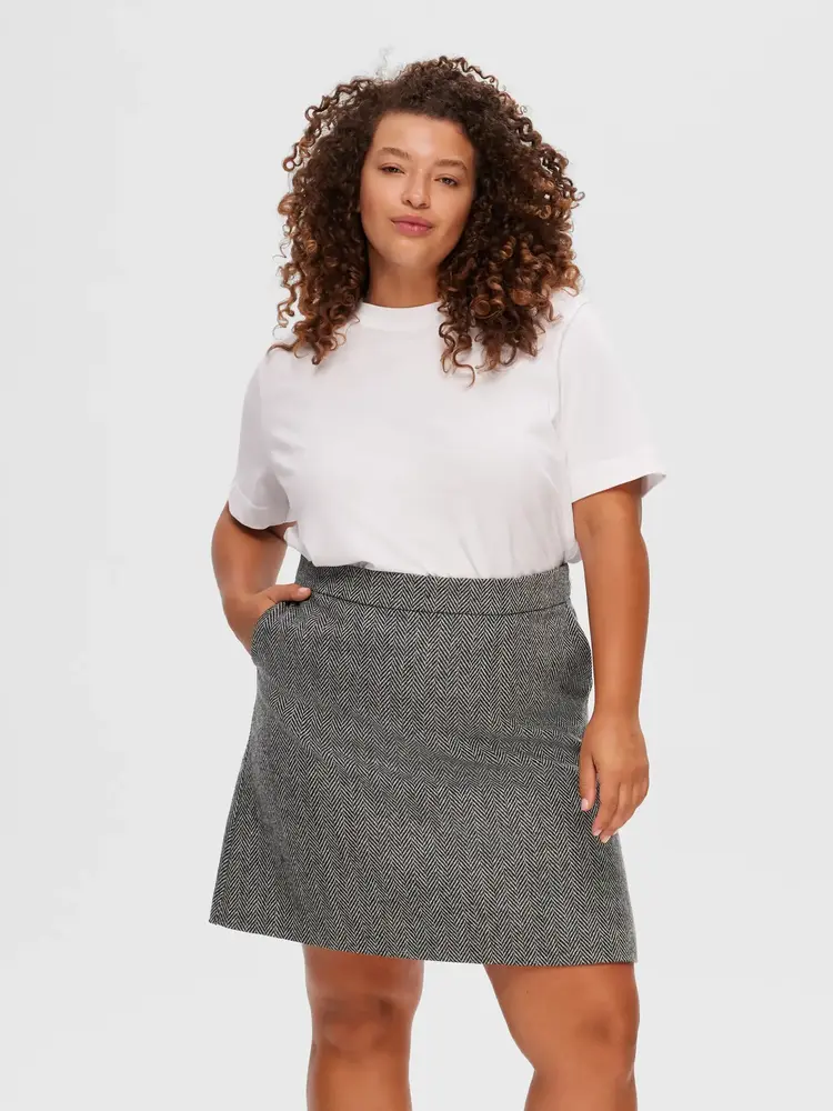 Selected Essential Boxy Tee - Bright White