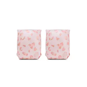 Swim essentials Arm Bands - Old Pink - Leopard