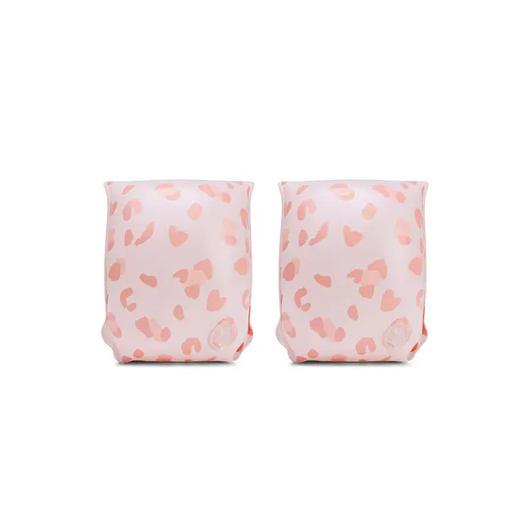 Swim essentials Arm Bands - Old Pink - Leopard