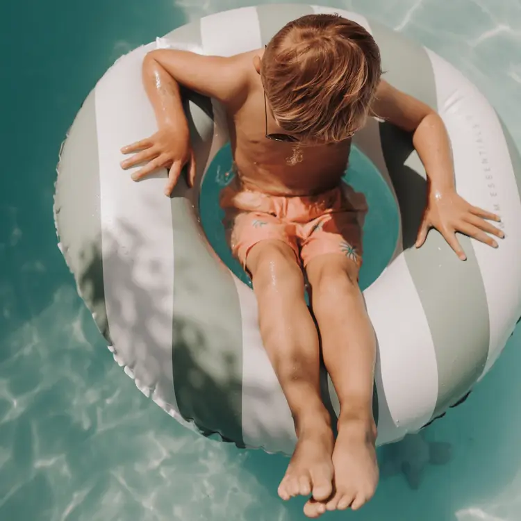 Swim essentials Swim Ring - Green/White - Essence 90cm