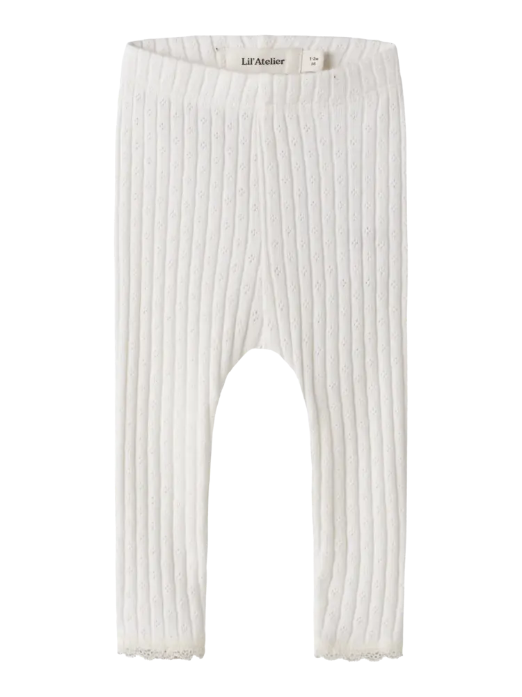 Lil'Atelier Baby Haldis Slim Legging - Coconut Milk