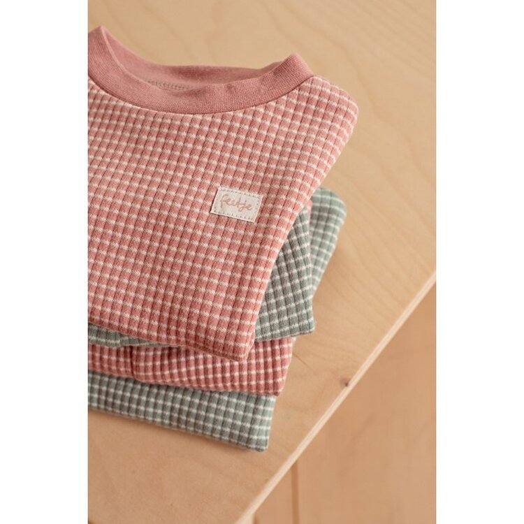 Feetje Shortama wafel - Summer Special - Mauve