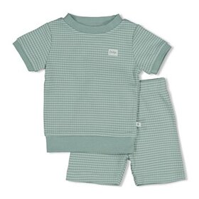 Feetje Shortama wafel - Summer Special - Zeegroen