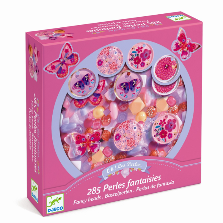 Djeco Plastic kralen - Vlinders