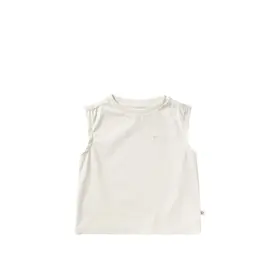 YourWishes Single Jersey Sleeveless Shirt - Antique White