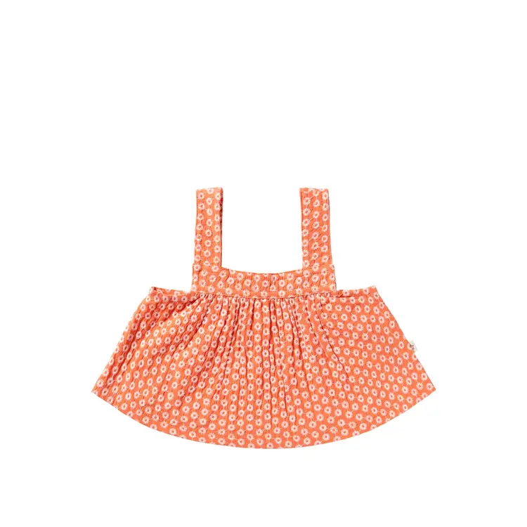 YourWishes Broderie Summer Top - Coral
