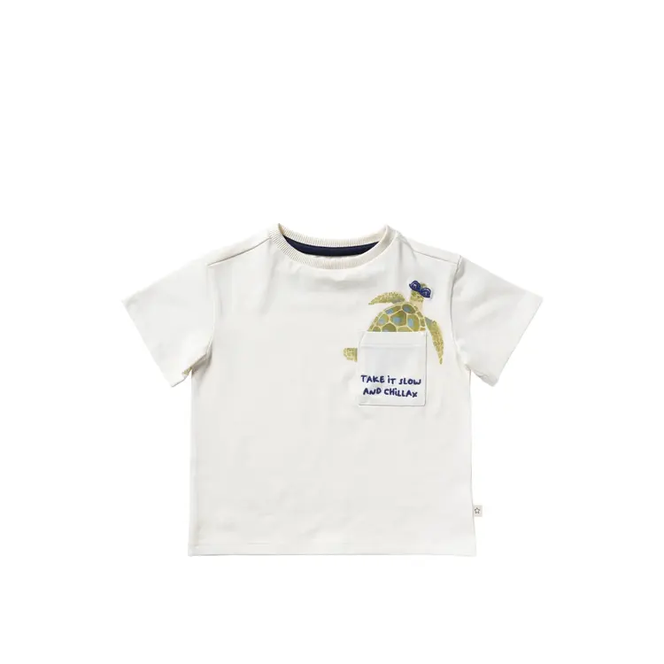 YourWishes Take It Slow Oversized Tee - Antique White