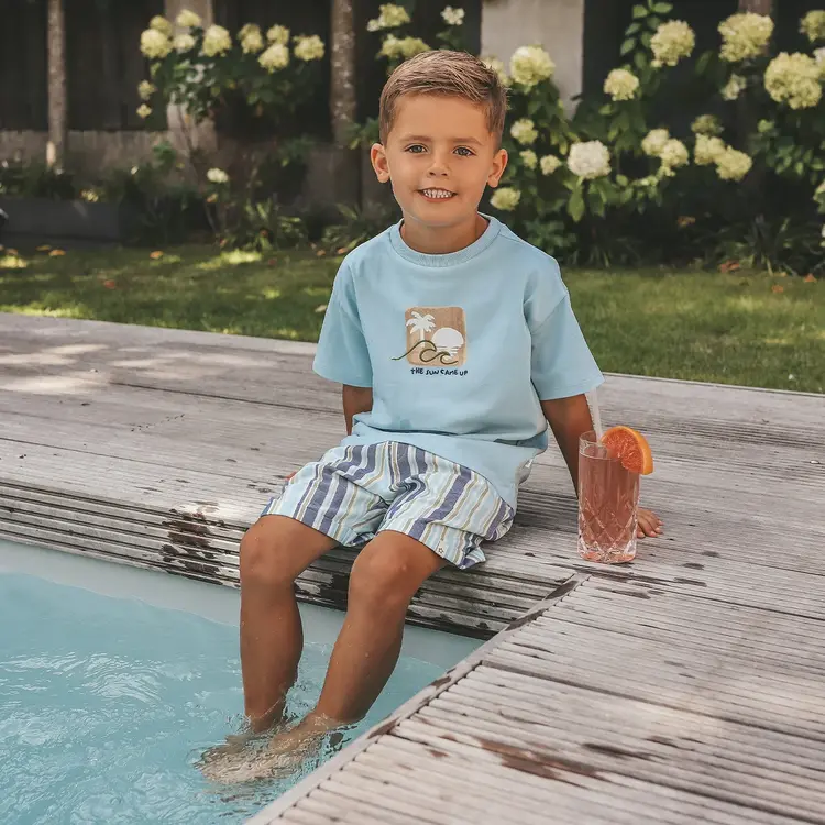 YourWishes Sun Wide Tee - Aquamarine