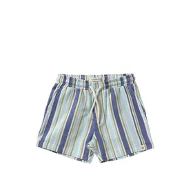 YourWishes Fresh Stripe Summer Shorts - Multicolor