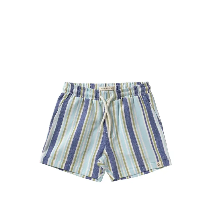 YourWishes Fresh Stripe Summer Shorts - Multicolor