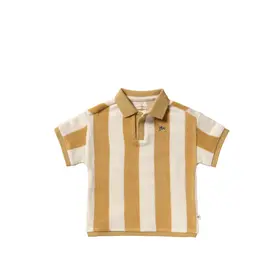YourWishes Bold Stripe Casual Polo - Multicolor