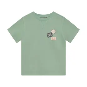 Daily7 T-shirt Basic Badge - Green Milieu