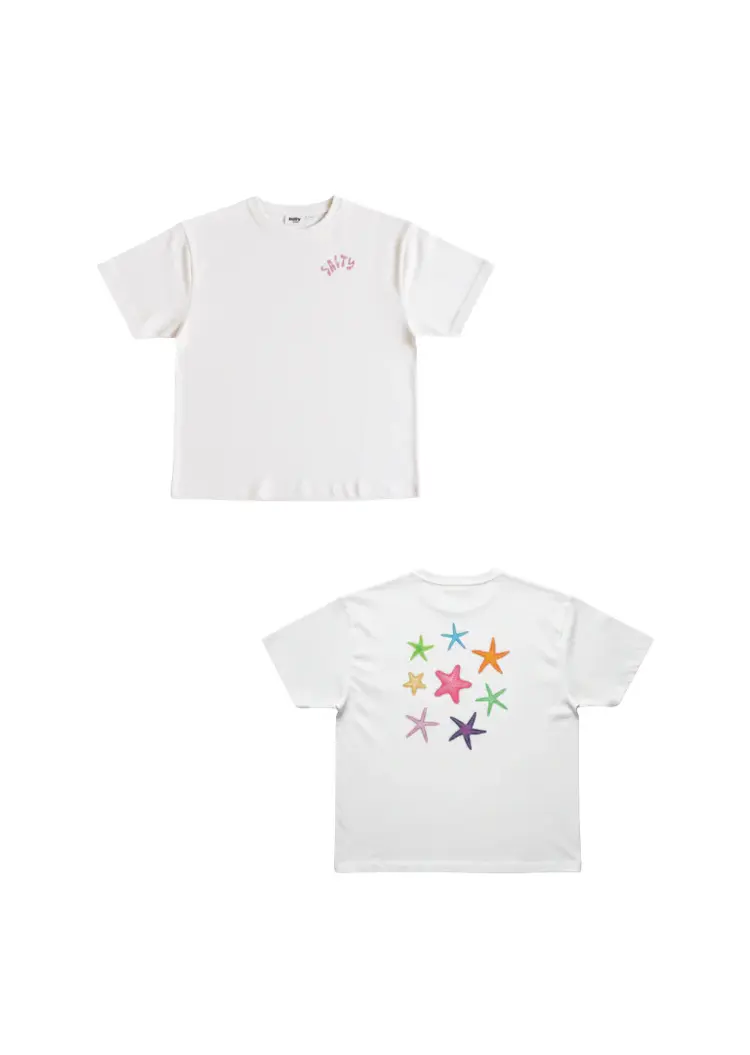 Salty Stitch Salty Seastar tee - Off white